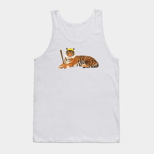 Baseball Tiger Yellow Tank Top